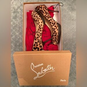 Christian Louboutin Animal Print Platform Heels